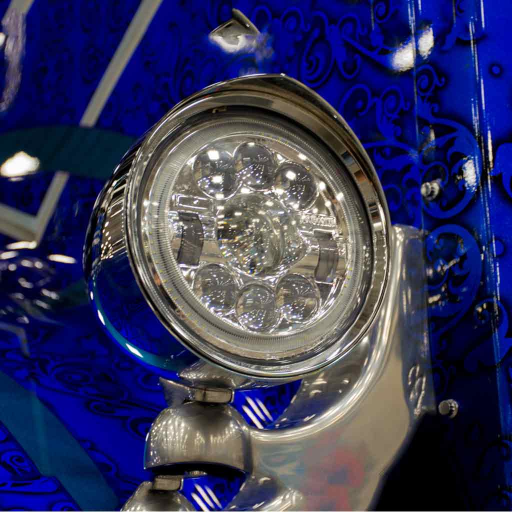 7" LED Projector Headlight with Glow Position LED Halo - Combination High & Low Beam | 3000 Lumens - Thumbnail 13