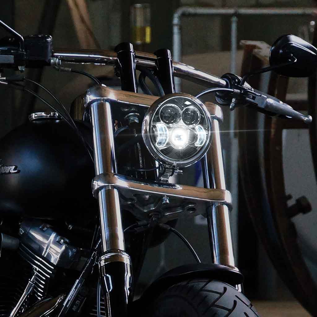 5.75" LED Projector Headlight - Combination High & Low Beam | 4500 Lumens - Thumbnail 4