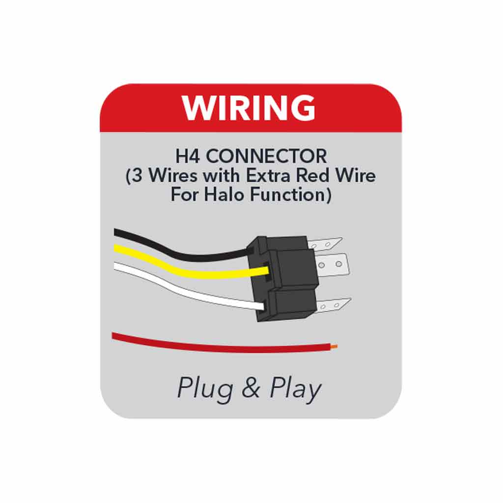 5" x 7" LED Projector Headlight with Glow Position LED Halo - Combination High & Low Beam | 2600 Lumens - Thumbnail 10