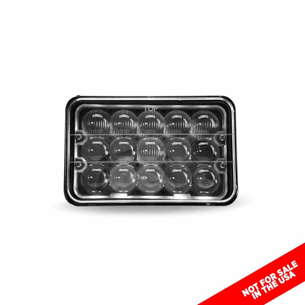 4" x 6" Off Road LED Headlight - Combination High & Low Beam | 3000 Lumens - Thumbnail 6