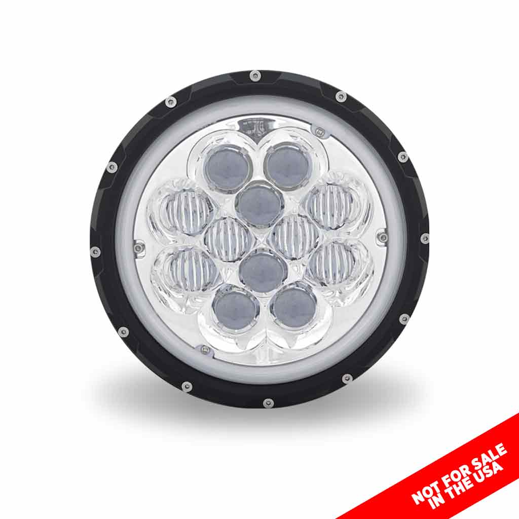 7" Off Road LED Headlight - Combination High & Low Beam | 6000 Lumens - Thumbnail 4