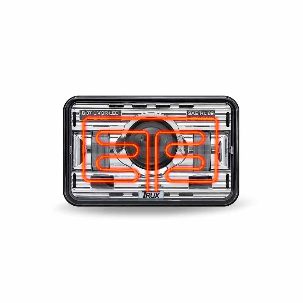 4" x 6" LED Projector Headlight - High Beam | 2400 Lumens - Thumbnail 5