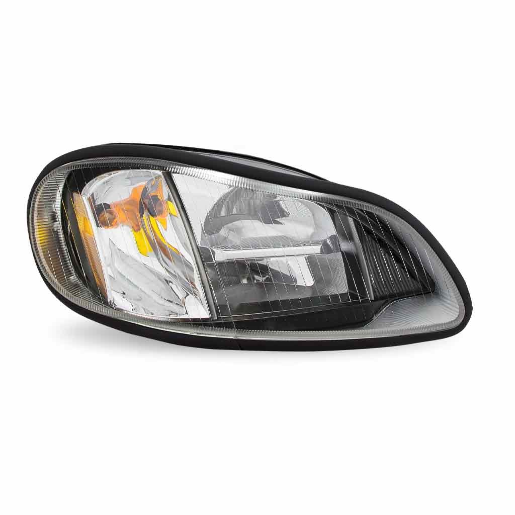 FTL. M2/C2 LED Reflector Headlight Assembly with Side Marker - Black (Passenger Side)