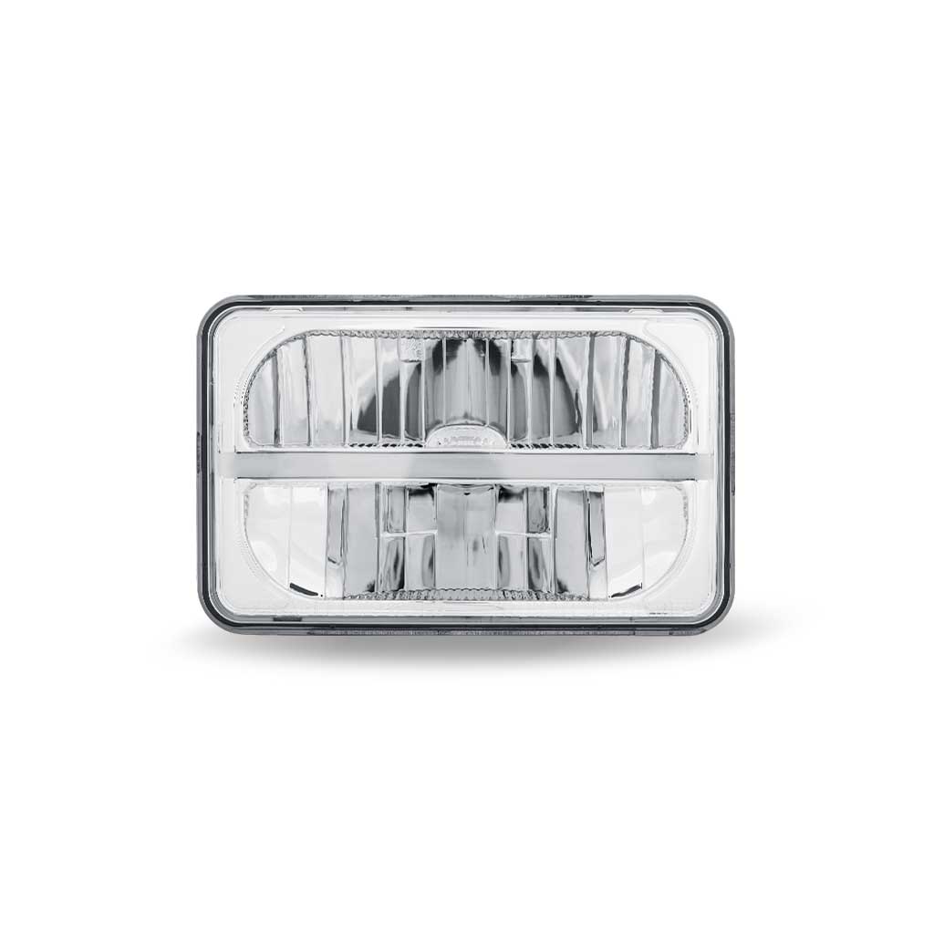 4" x 6" LED Reflector Headlight with Glow Position LED Accent - High Beam | 2200 Lumens