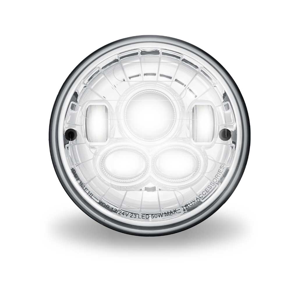 7" Heated LED Projector Headlight - Combination High & Low Beam | 6200 Lumens