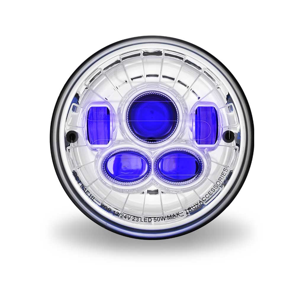 7" Heated LED Projector Headlight - Combination High & Low Beam | 6200 Lumens - Thumbnail 2