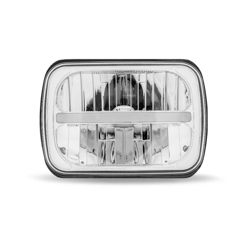 5" x 7" LED Reflector Headlight with Glow Position LED Accent - Combination High & Low Beam | 2200 Lumens - Thumbnail 7