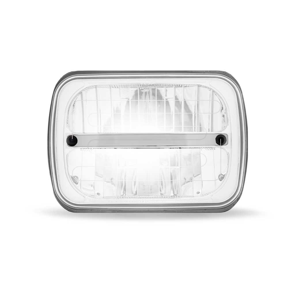 5" x 7" Heated LED Reflector Headlight with Glow Position LED Accent - Combination High & Low Beam | 2200 Lumens - Thumbnail 2