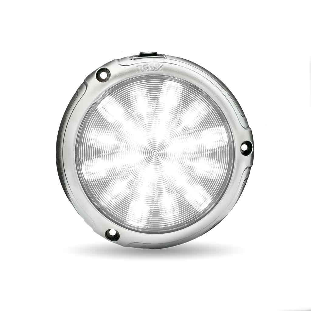 LED Interior Projector Dome 7-Color Cab Light for Peterbilt - Chrome - Thumbnail 8