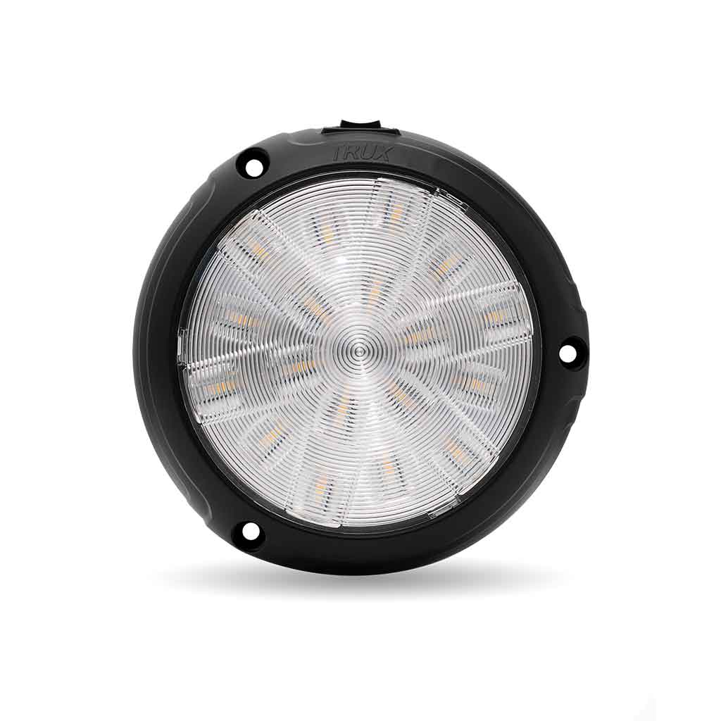 LED Interior Projector Dome 7-Color Cab Light for Peterbilt - Black - Thumbnail 5