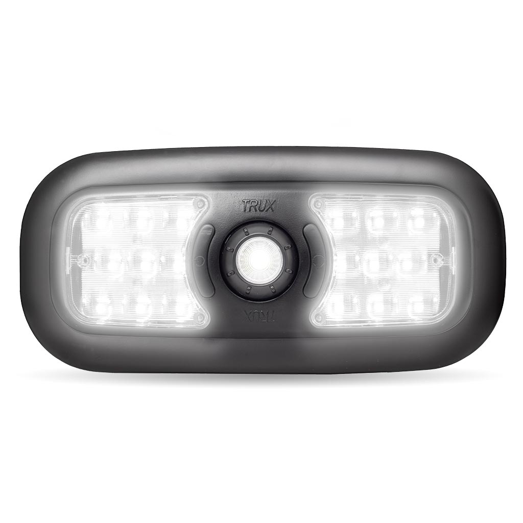 LED Interior Projector Dome & Map 7-Color Cab Light for Peterbilt - Black - Thumbnail 14