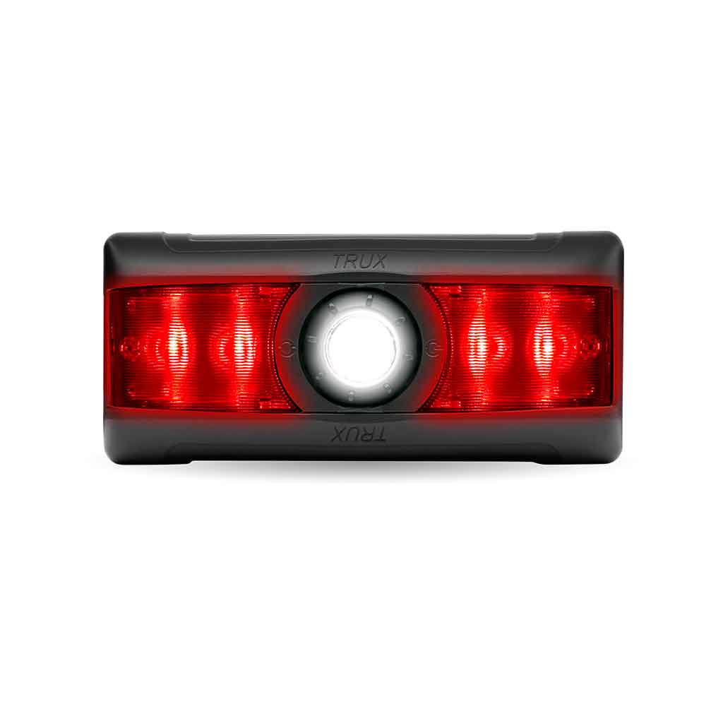 LED Interior Projector Dome & Map 7-Color Cab Light for Peterbilt - Black - Thumbnail 3