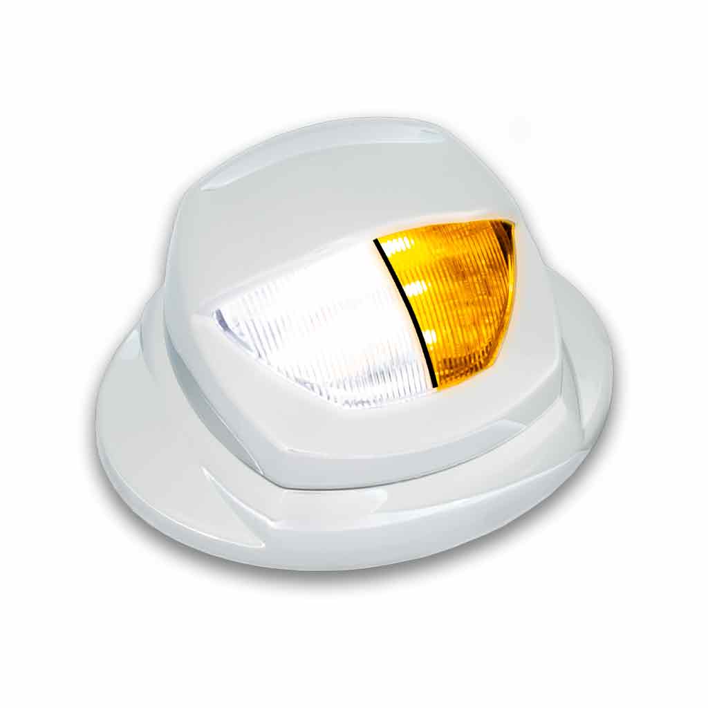 White Courtesy & Amber Marker Auxiliary Mini Step LED - KW OE Plug
