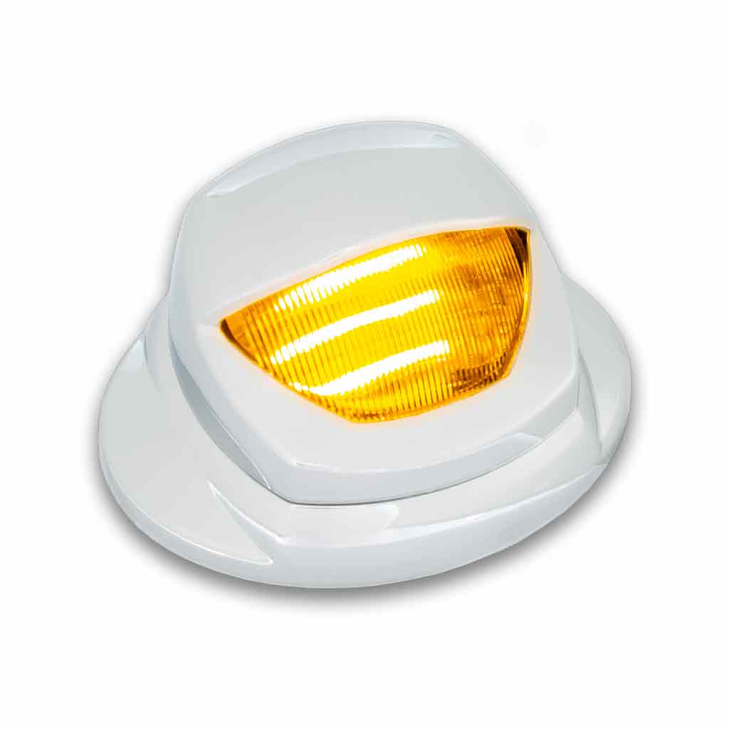 White Courtesy & Amber/Blue Marker Auxiliary Mini Step LED - KW OE Plug - Thumbnail 5
