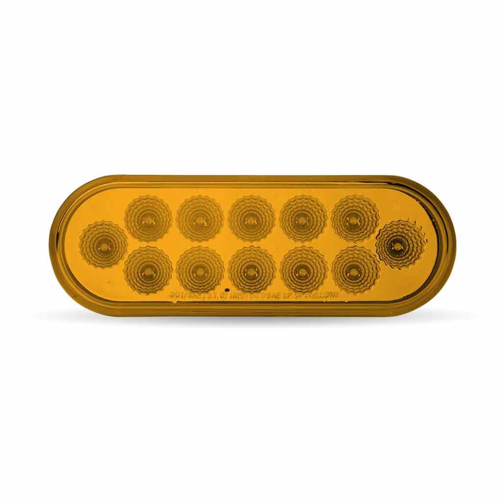 6" Amber Turn & Marker LED Oval Light - 12 Diodes
