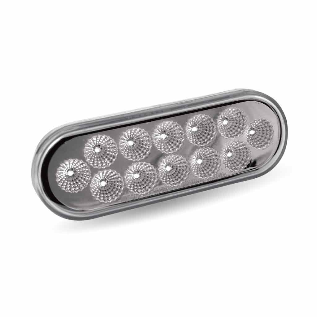 6" Amber Turn & Marker to Amber Strobe LED Oval Light - 12 Diodes - Thumbnail 4