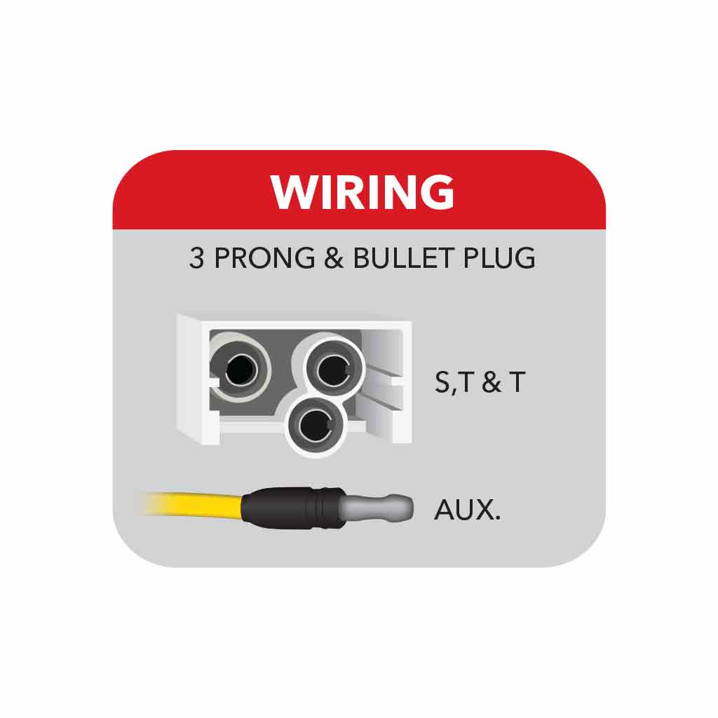 6" Amber Turn & Marker to Purple Auxiliary LED Oval Light - 12 Diodes - Thumbnail 2