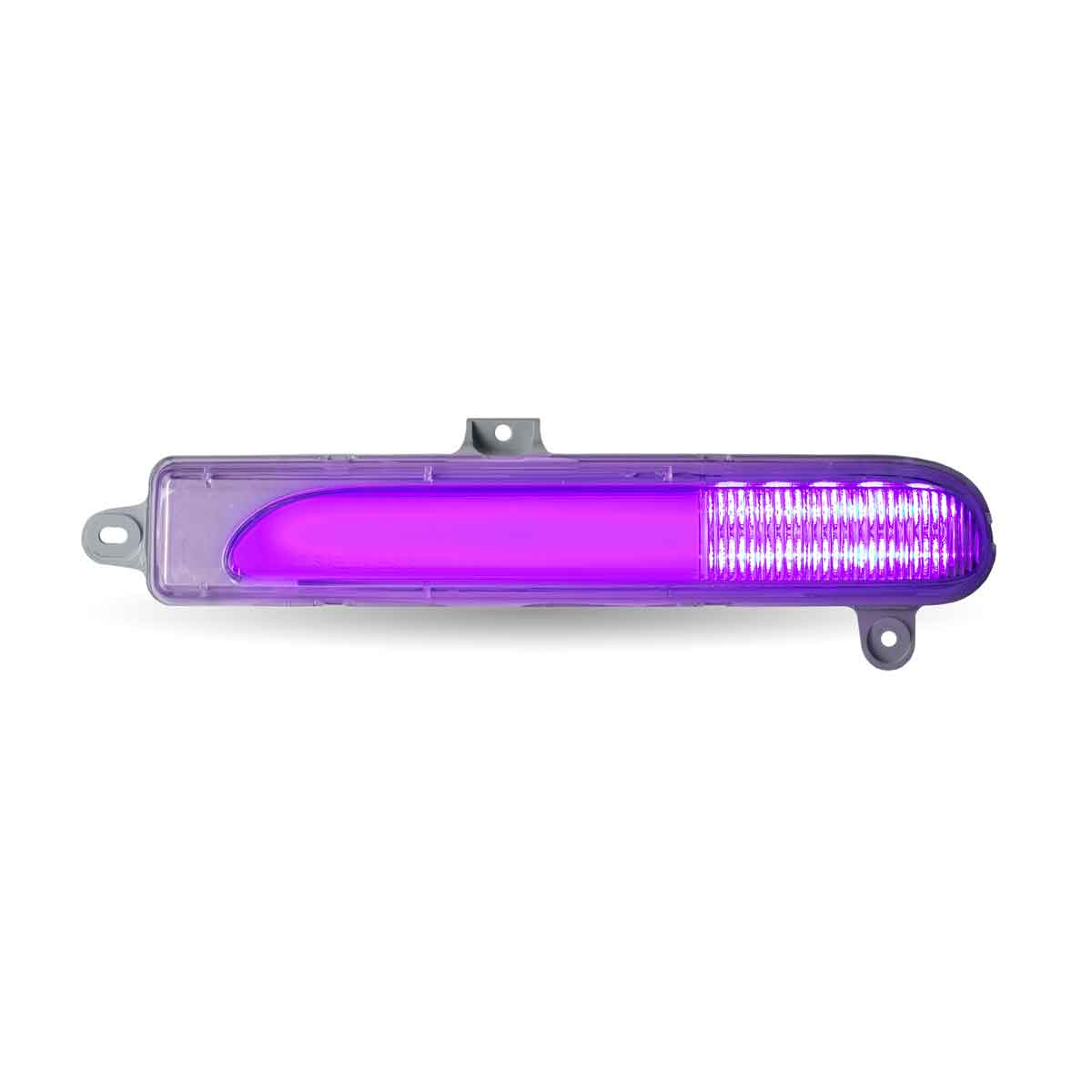 Amber Turn/Sequential & Marker to Purple Auxiliary Peterbilt Headlight Turn Signal LED Light - Driver Side | 25 Diodes - Thumbnail 4