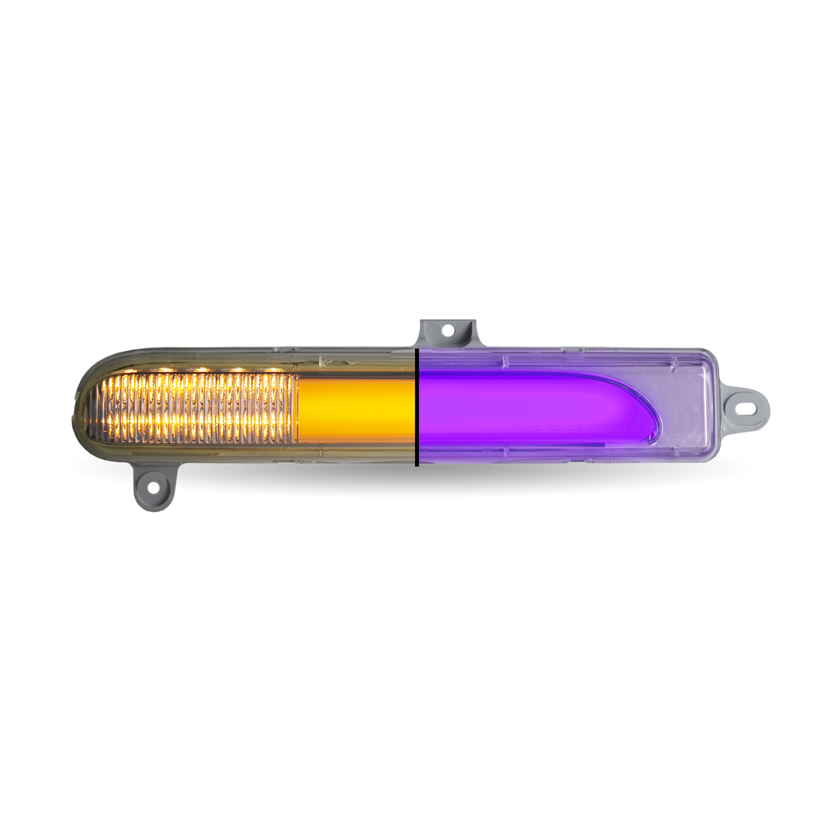Amber Turn/Sequential & Marker to Purple Auxiliary Peterbilt Headlight Turn Signal LED Light - Passenger Side | 25 Diodes - Thumbnail 5