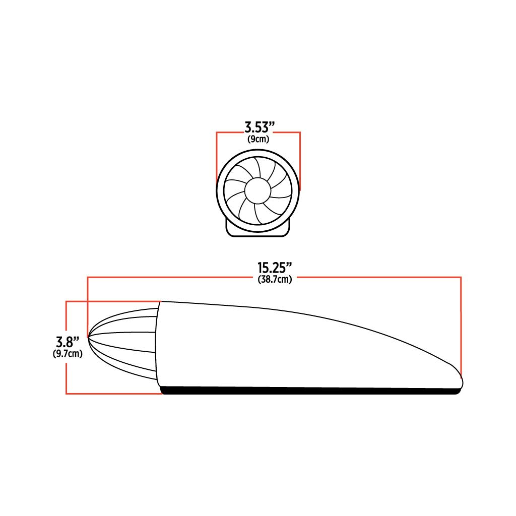 Amber Marker "Bullet" Style Cab LED Light with Housing - 19 Diodes - Thumbnail 3