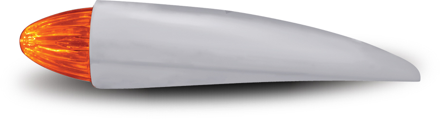 Amber Marker to Pink Auxiliary "Bullet" Style Cab LED Light with Housing - 19 Diodes - Thumbnail 5