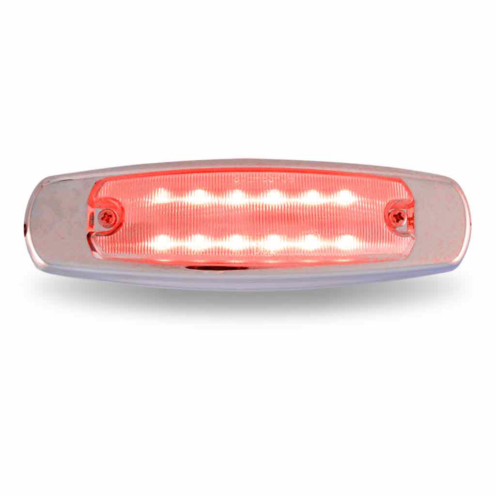 Clear Red Marker Peterbilt LED Light - 12 Diodes - Thumbnail 3