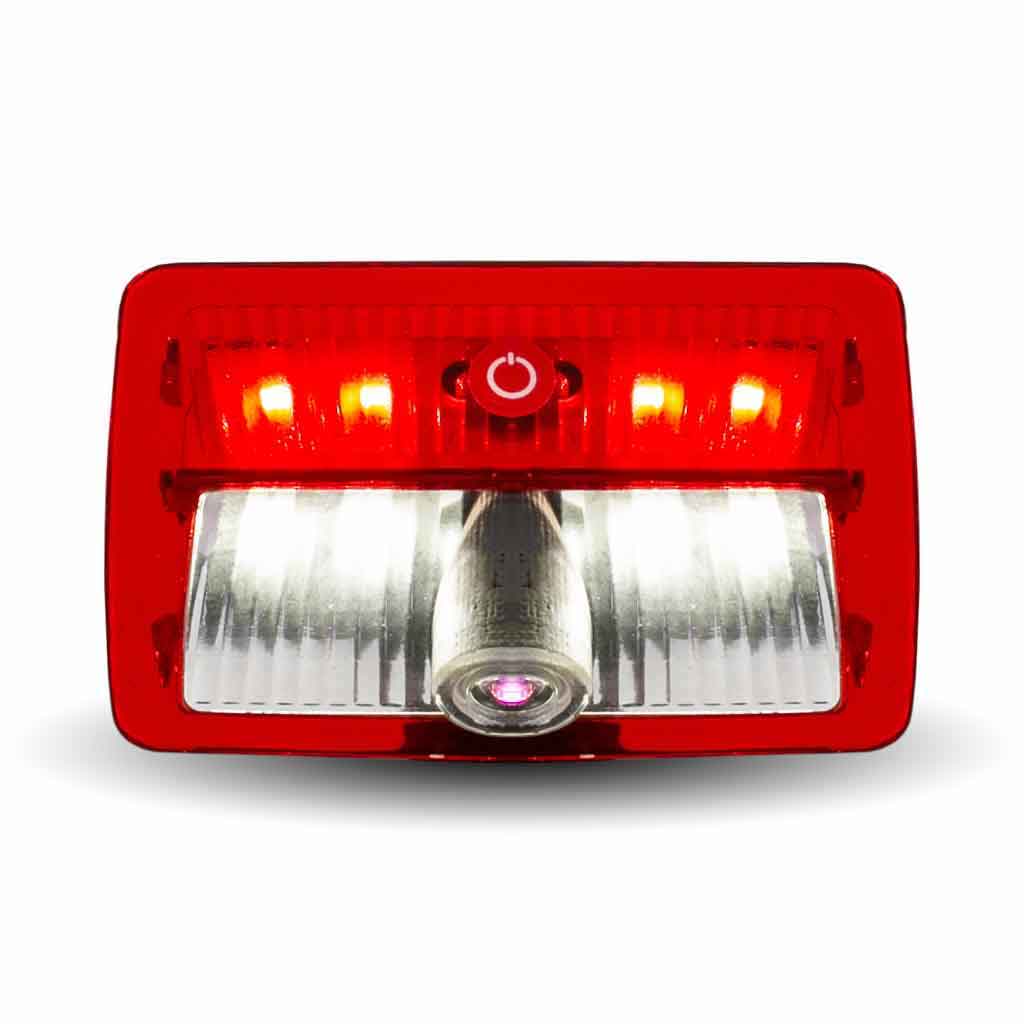 Rectangle USA Flag Projector LED Door Light for Peterbilt & Kenworth - Passenger Side - Thumbnail 2
