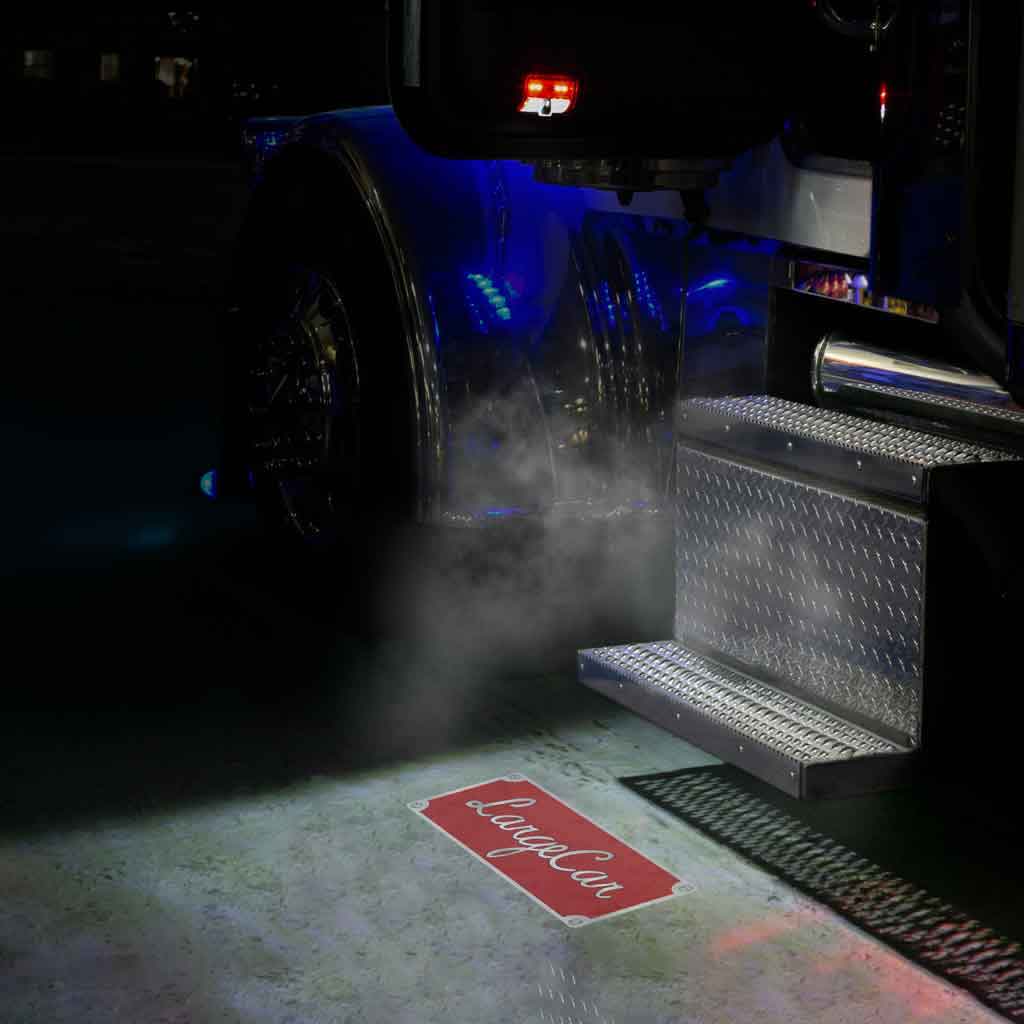 "Largecar" Projector LED Door Light for Peterbilt & Kenworth - Driver Side - Thumbnail 7