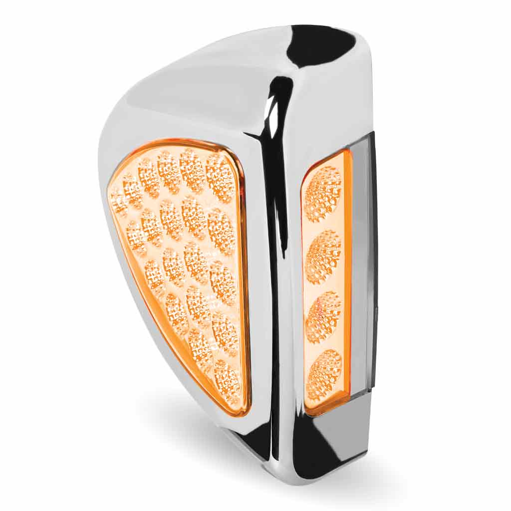 Amber Turn & Marker to Purple Auxiliary Peterbilt Headlight Turn Signal LED Light - 24 Diodes - Thumbnail 4