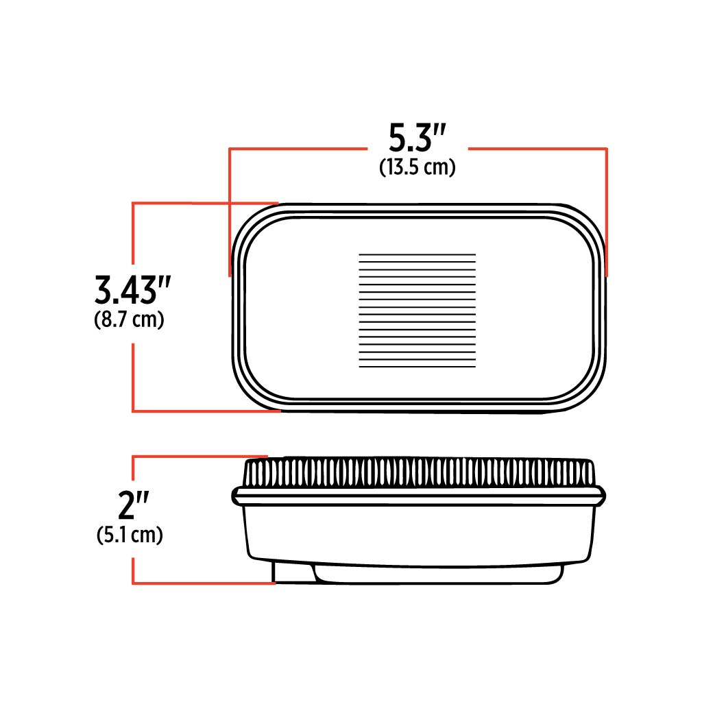 Red Stop, Turn & Tail Square LED Light - 32 Diodes - Thumbnail 4