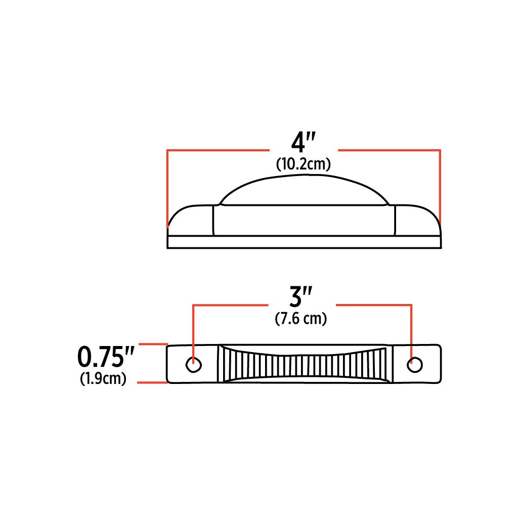 Amber Marker Thin Line LED Light - 7 Diodes - Thumbnail 4