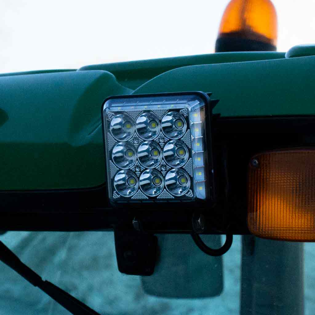 4.25" Radiant Series Square LED Work Lamp with Maximum Light Output - Spot & Flood Combo | 4000 Lumens - Thumbnail 7