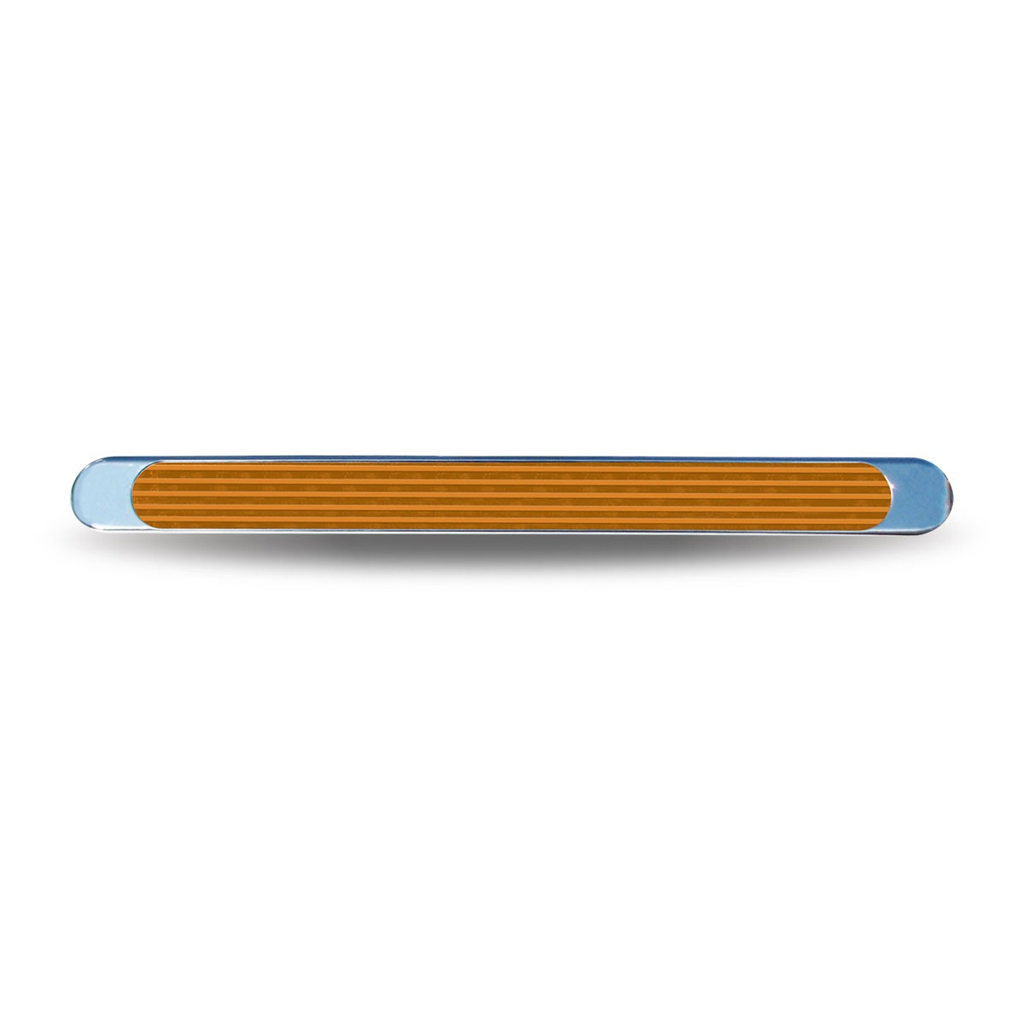 17" Amber LED Chrome Auxiliary Strip (12 Diodes) - Thumbnail 3