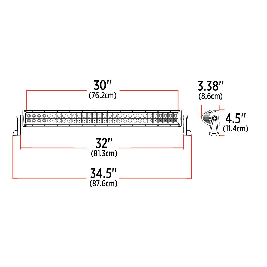 32" Double Row LED Light Bar - Combination Spot & Flood Beam | 18000 Lumens - Thumbnail 6