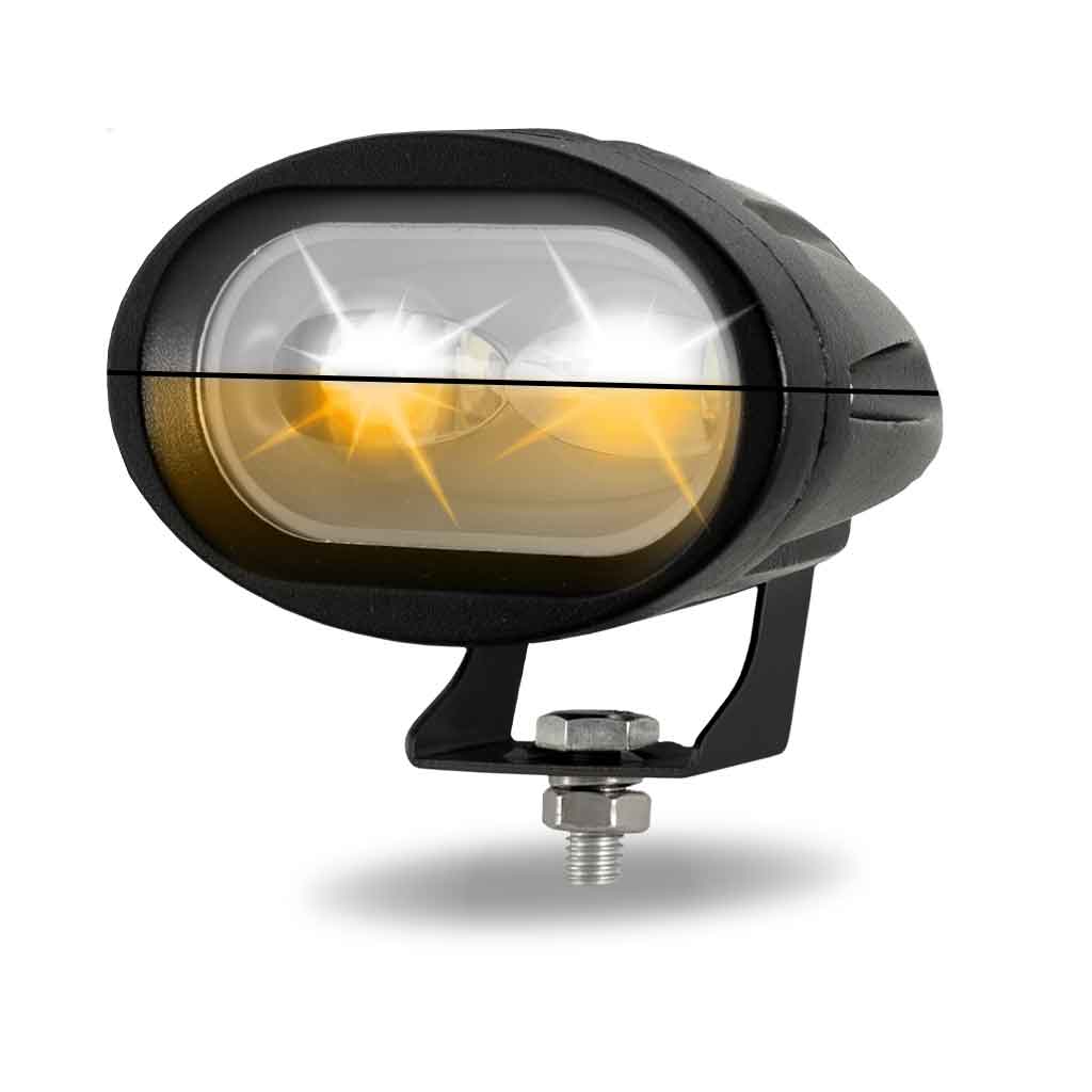 Dual Color Series White/Amber LED Heavy Duty Work Lamp with Dual Color Function - Spot Beam | 1000 Lumens