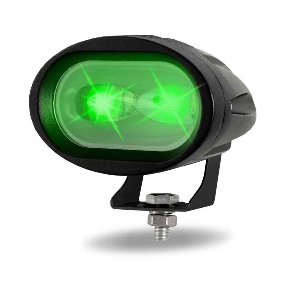 Dual Color Series White/Green LED Heavy Duty Work Lamp with Dual Color Function - Spot Beam | 1000 Lumens
