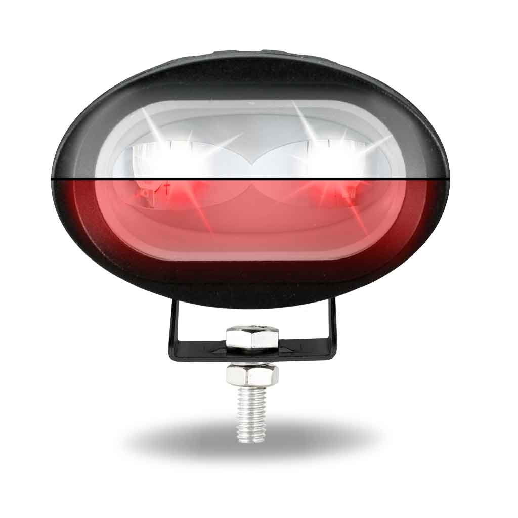 Dual Color Series White/Red LED Heavy Duty Work Lamp with Dual Color Function - Spot Beam | 1000 Lumens - Thumbnail 6