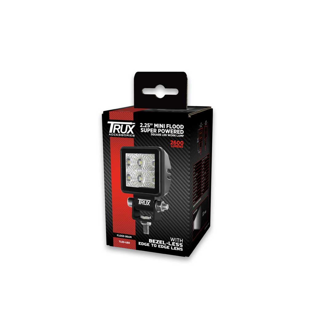 2.25" Mini Bezel-Less LED Work Lamps with Modern Design & High Power Performance - Flood Beam | 2600 Lumens - Thumbnail 3