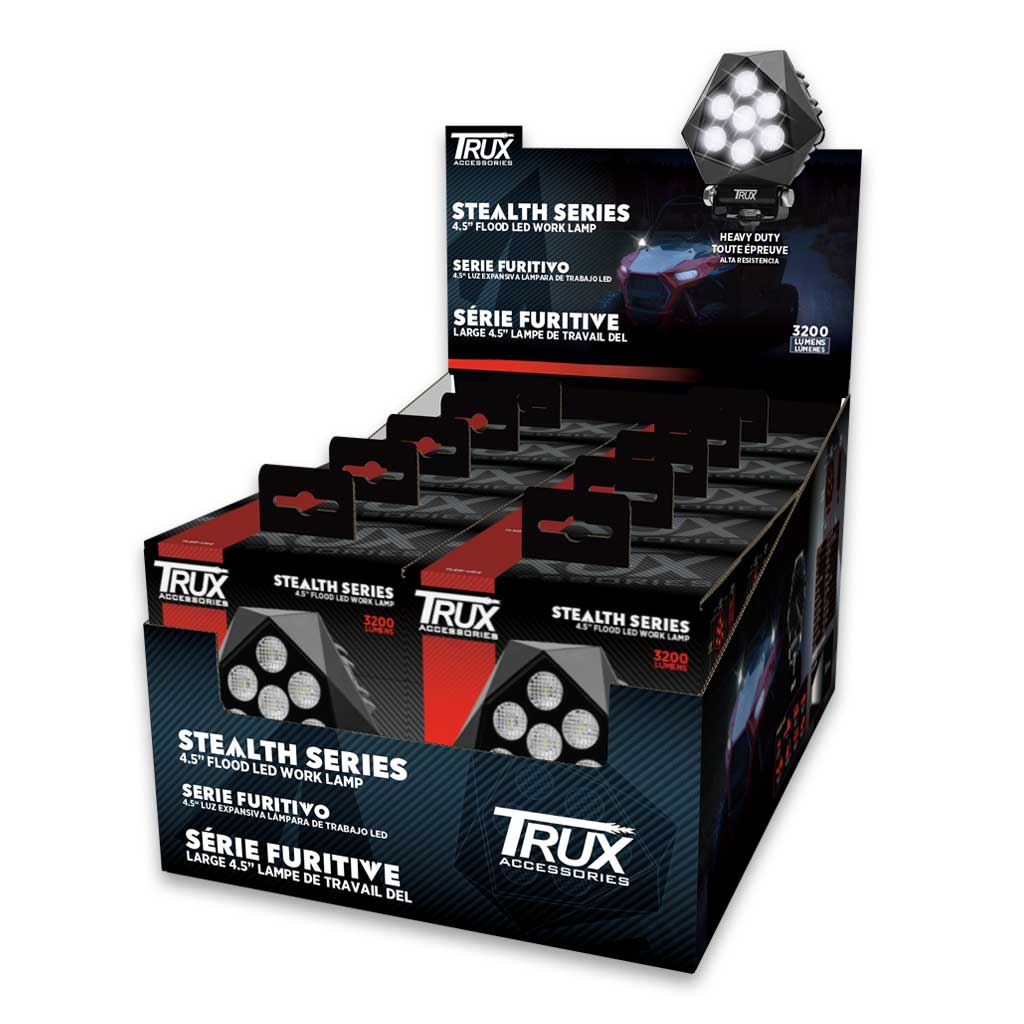 4.5" Stealth Series LED Work Lamp with Maximum Heavy Duty Design - Flood Beam | 3200 Lumens - Thumbnail 4