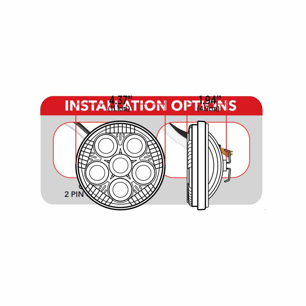 Legacy Series Black LED Work Lamp for 4411 Replacement - Spot Beam | 2000 Lumens - Thumbnail 2