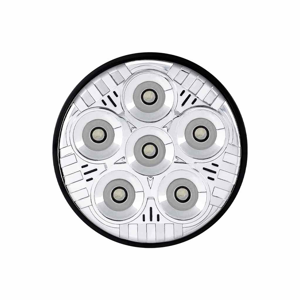 Legacy Series Chrome LED Work Lamp for 4411 Replacement - Spot Beam | 2000 Lumens - Thumbnail 4