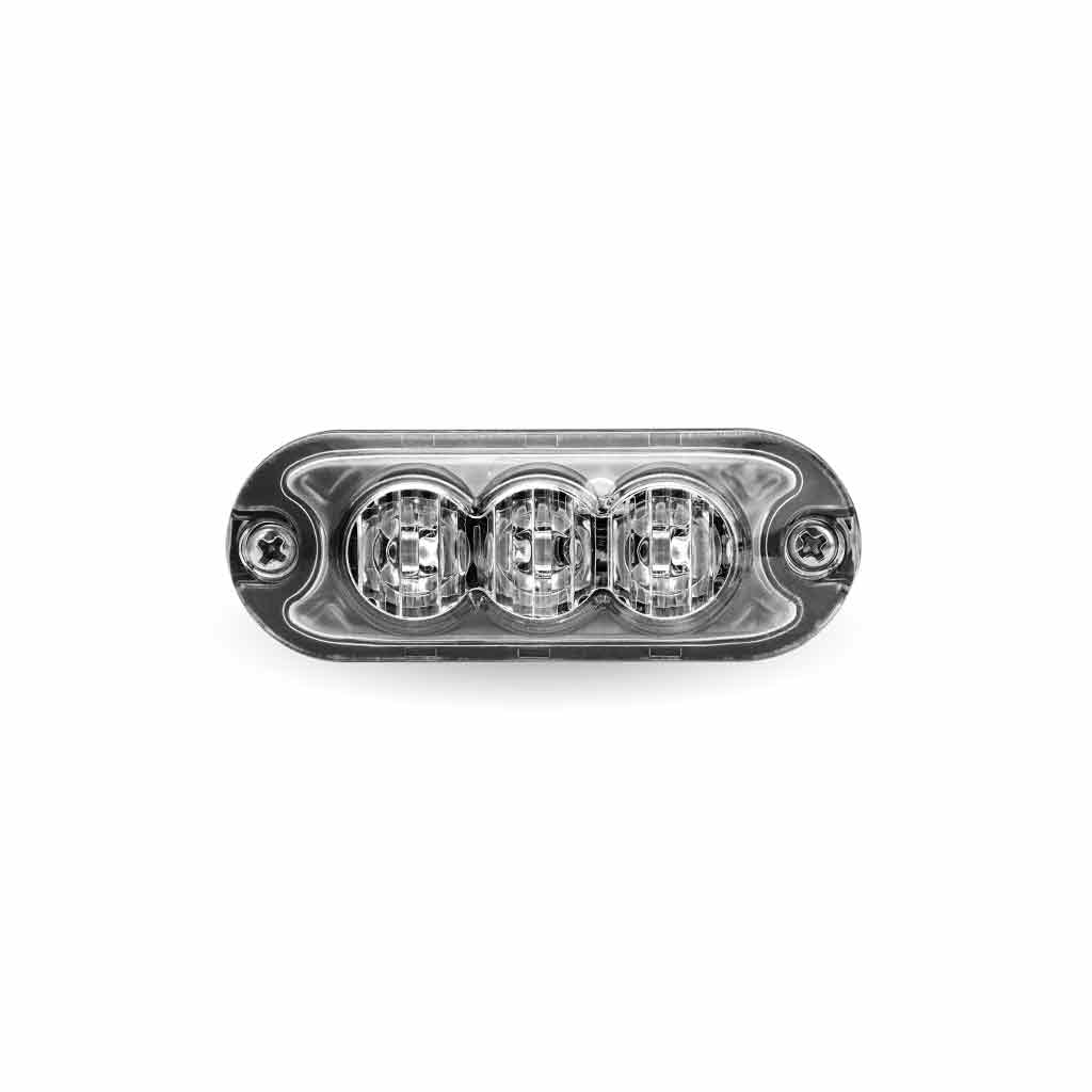 Class 1 Warning Series Surface Mount Slim LED Directionals - Amber Strobe | 36 Flash Patterns | 3 Diodes - Thumbnail 2