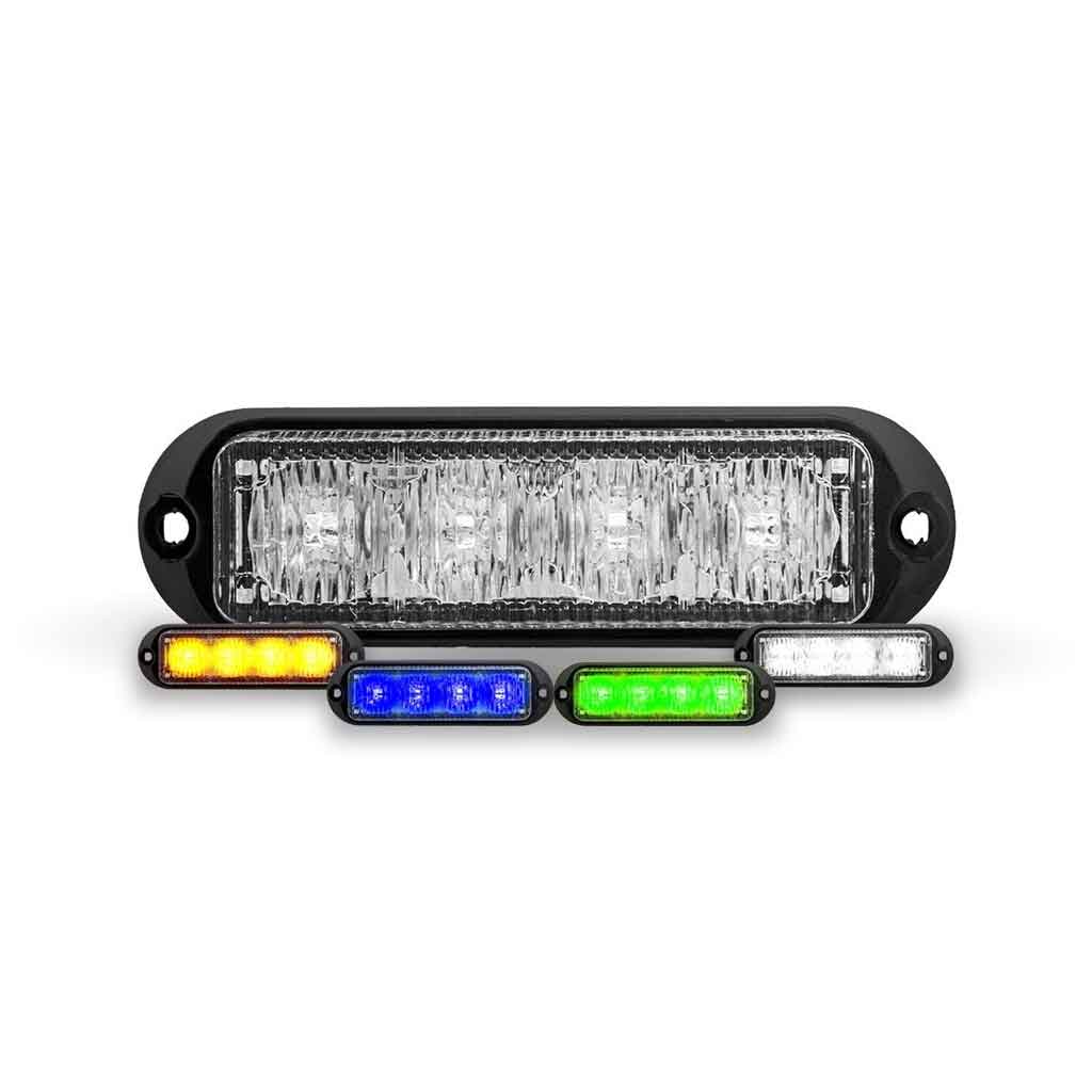 Class 1 Warning Series Surface Mount 4-solid Color LED Directional - Amber/White/Blue/Green | 36 Flash Patterns | 4 Diodes - Thumbnail 4