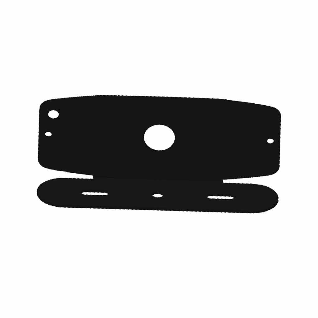 Dual Solid Color Directional LED Slim Surface Strobe Light - Amber / Blue Strobe - Thumbnail 4