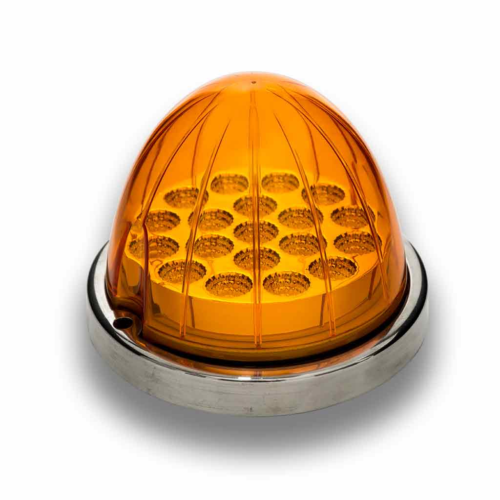 Amber Clearance & Marker Watermelon LED Light - 19 Diodes - Thumbnail 2