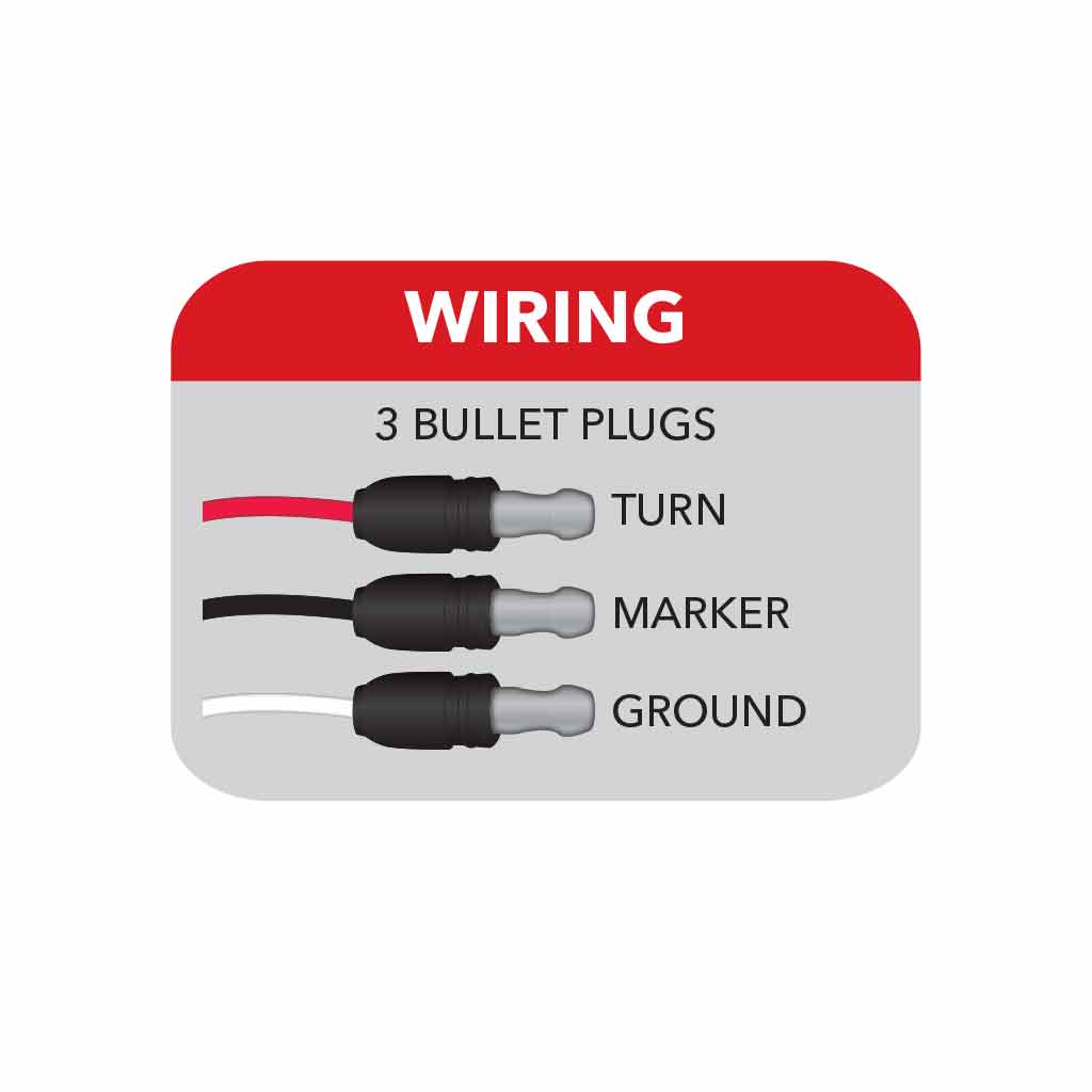 Clear Red Stop, Turn & Tail Star-Burst Watermelon LED Light - 19 Diodes - Thumbnail 5