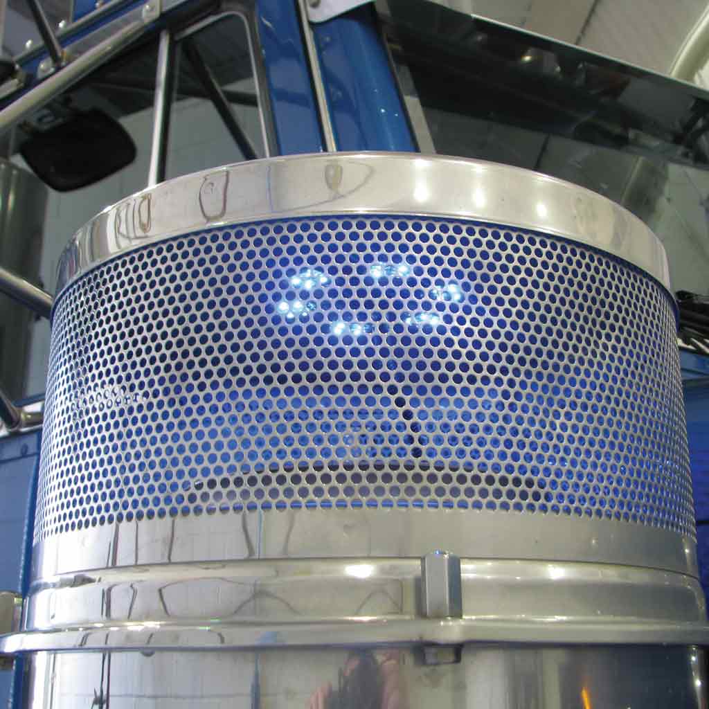 8" Blue Auxiliary Star LED Light for 15" Donaldson/Vortox Air Cleaners - 24 Diodes - Thumbnail 4