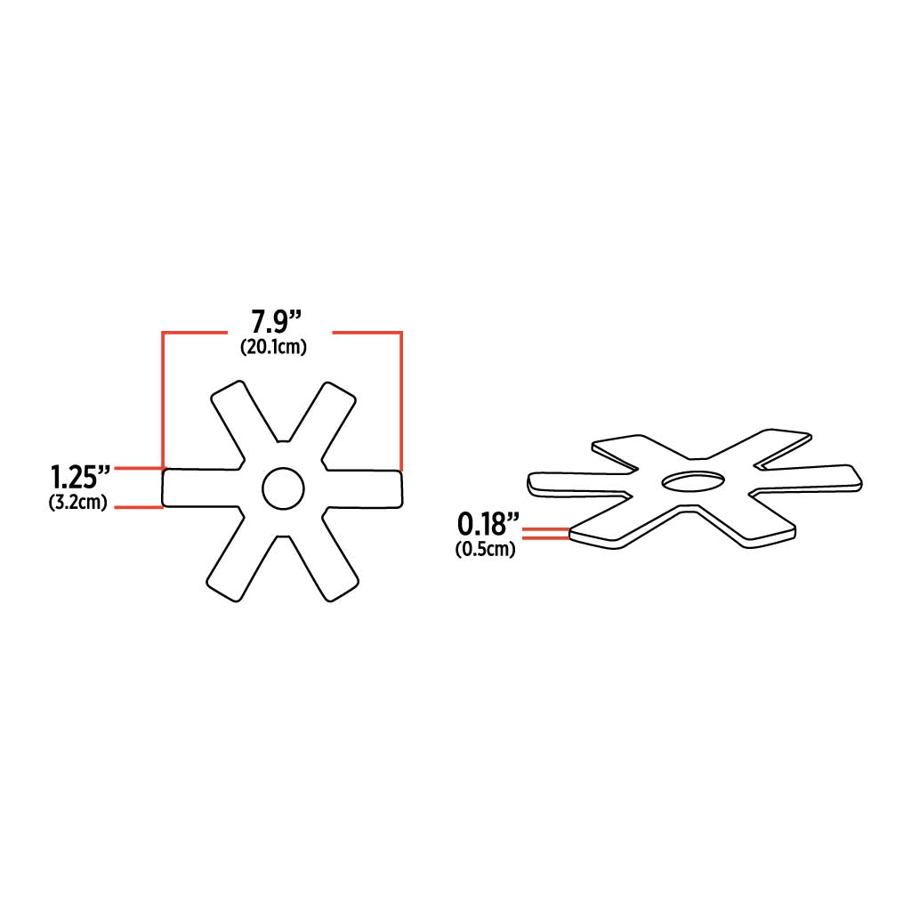 8" Blue Auxiliary Star LED Light for 15" Donaldson/Vortox Air Cleaners - 24 Diodes - Thumbnail 5