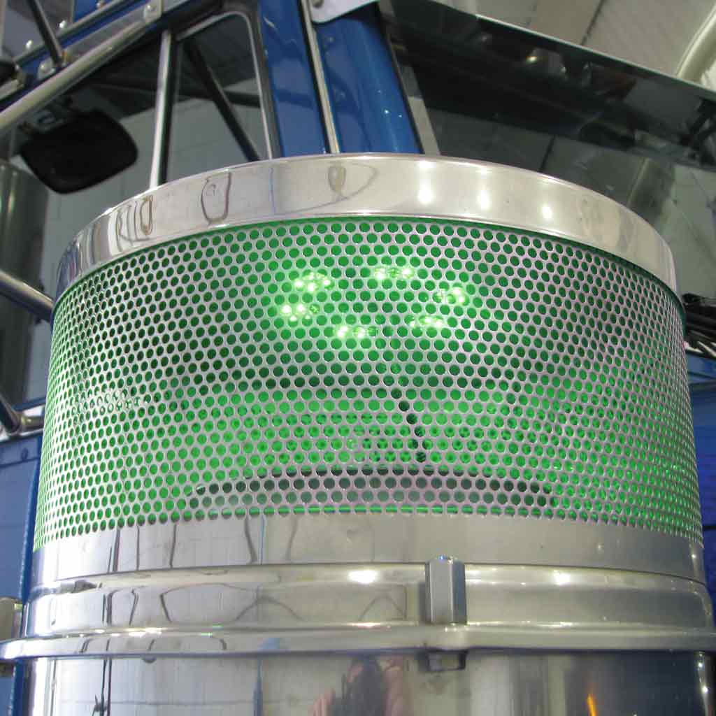 8" Green Auxiliary Star LED Light for 15" Donaldson/Vortox Air Cleaners - 24 Diodes