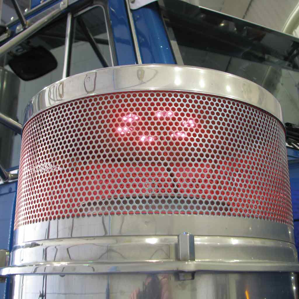 8" Red Auxiliary Star LED Light for 15" Donaldson/Vortox Air Cleaners - 24 Diodes - Thumbnail 3